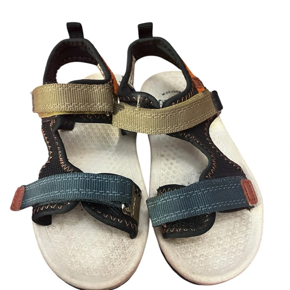 OshKosh B'gosh Kids' Sandals with Blue, Gold, and Black Straps
